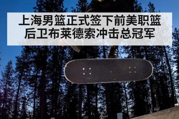 上海男篮正式签下前美职篮后卫布莱德索冲击总冠军