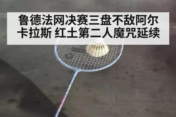 鲁德法网决赛三盘不敌阿尔卡拉斯 红土第二人魔咒延续